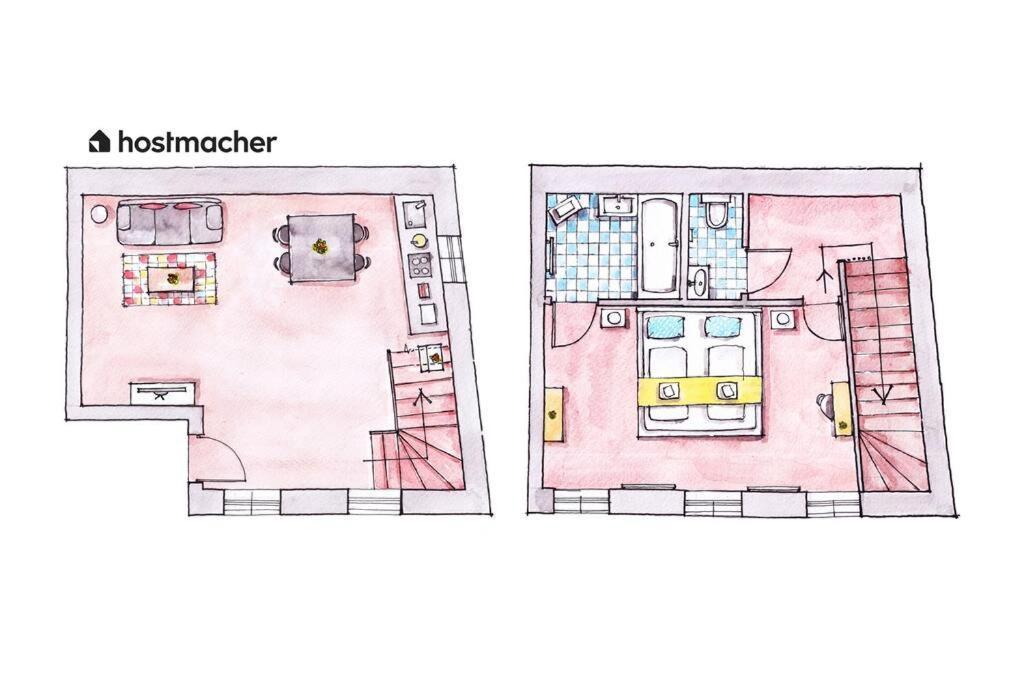 Cozy 1Br Duplex Near Center By Hm Leilighet Wien Eksteriør bilde